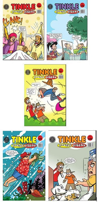 Best Of Tinkle Double Digest Comic Books Pack Of 5(Amar Chitra Katha) Assorted Collection(Paperbag, Multiple Writers and Rajani Thindiath)