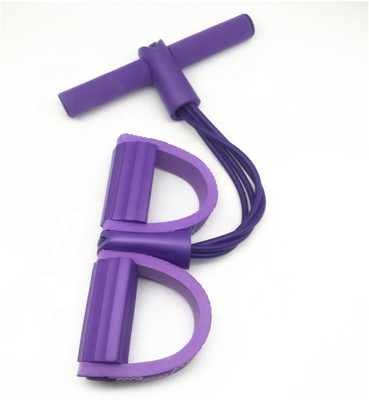 GOBS Multifunctional 4 Tubes Rubber, Fat Reducer, Abdominal Trainer Men/Women, (Purple) Resistance Tube(Purple)