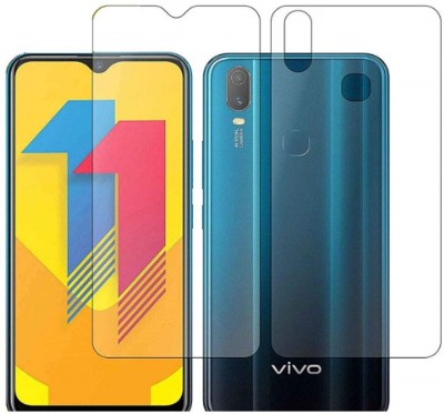 ELEF Front and Back Tempered Glass for Vivo Y11(Pack of 2)