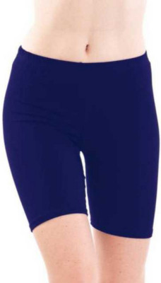 CKARFE Solid Women Blue Cycling Shorts, Basic Shorts, Board Shorts, Swim Shorts, Regular Shorts