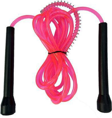 GOLDILUXE Pink Jump Skipping Rope for Men , Women, Weight Loss, Girls, Adult Best in Sports Freestyle Skipping Rope(Black, Length: 5 cm)