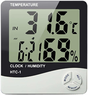 AubeAlba Digital White, Black Clock