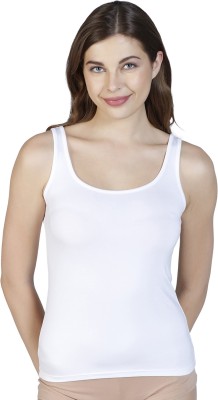 Amante Casual Sleeveless Solid Women White Top