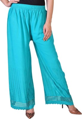 TNQ Relaxed Women Blue Trousers