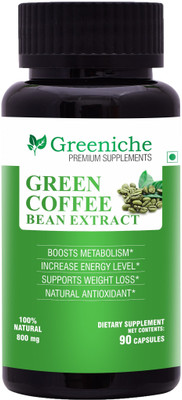 Greeniche Green Coffee Bean Extract 800mg for Weight Loss -...