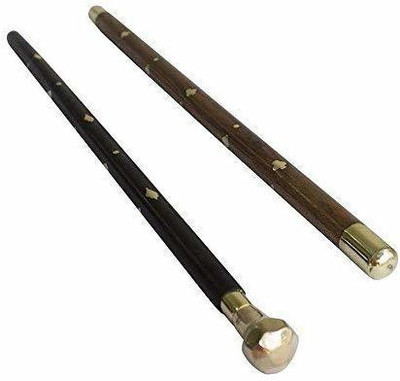 Moycrafts Black Morning swagger sticks combo pack Walking Stick