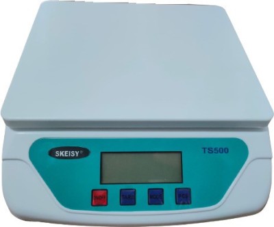 Skeisy INOX-500V Digital Kitchen Weighing Scale 30kg x 1g with white backlight Weighing Scale (Black or White) Weighing Scale Weighing Scale(White, SKY BLUE)