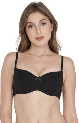 JOCKEY Women T-Shirt Lightly Padded Bra(Black)