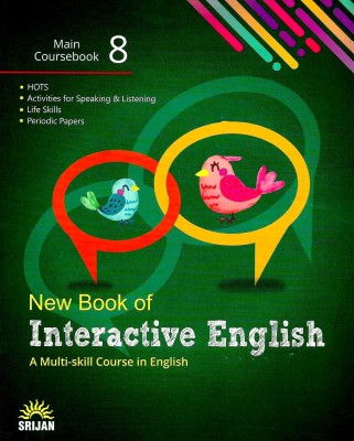 SRIJAN New Book Of Interactive English MAIN COURSEBOOK class - 8 ( A Multi - skill Course in English )(English, Paperback, PANNEL OF AUTHOR)