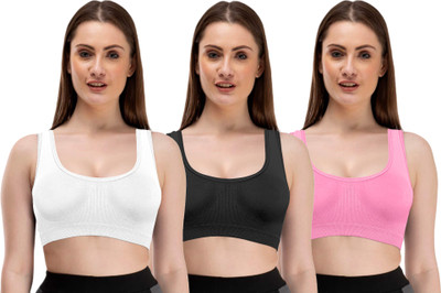 Mysha Women Sports Non Padded Bra(Multicolor)