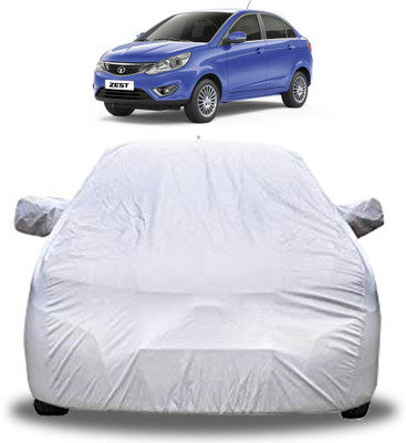 GoMechanic Car Cover For Tata Zest (With Mirror Pockets)(Silver)