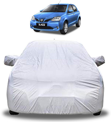 GoMechanic Car Cover For Toyota Etios Liva (With Mirror Pockets)(Silver)
