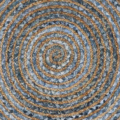 Suryansh Handloom Multicolor Jute Carpet(2 ft,  X 2 ft, Circle)