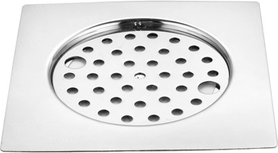 RUHE Floor Stainless Steel Push Down Strainer(15 cm Set of 1)