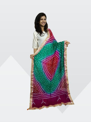 Nama Fashion Art Silk Polka Print Women Dupatta