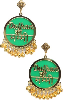 RN COLLECTION dulhn-k-mumy-green Acrylic Earring Set