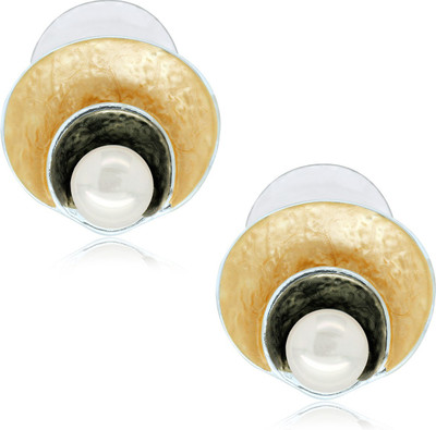 SPARGZ Round Pear Stud Alloy Stud Earring