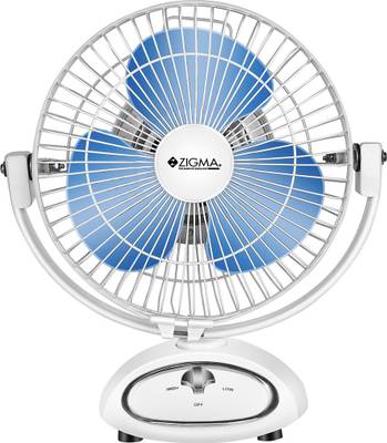 zigma Misty Quiet Portable 225 mm Ultra High Speed 3 Blade Table Fan
