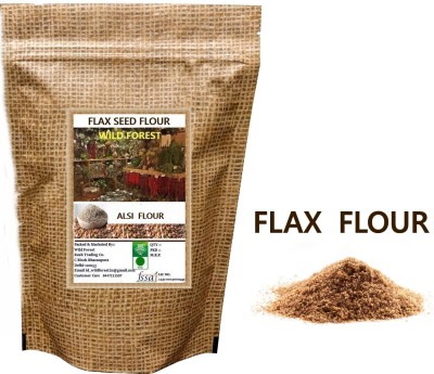 WILD FOREST Pure & Natural Flax Seed Powder/ Flour 400 Gm(0.4 kg)