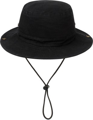 ZACHARIAS Cotton Cowboy Hat(Black, Pack of 1)