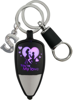 HANDSOME ISK Multicolor Design You Are My Love Couple Purpose and Showing Love in Picture with S Letter style Design and Light Reflection with Push Button also quite amazing High Quality Locking Black Stripe Lock Key Chain HANDSOME ISK Multicolor Design You Are My Love Couple Purpose and Showing Love in Picture with S Letter style Design and Light Reflection with Push Button also quite amazing High Quality Locking Black Stripe Lock Key Chain
