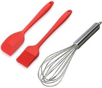 Biway Kitchen Tools set all in one combo pack. Kitchen Tool Set(Multicolor, Spatula, Brush, Whisk)