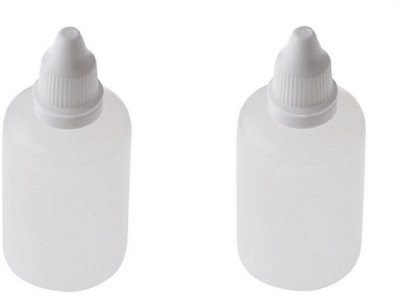 HOMEOTRADE 50 PCS 10ml Empty Plastic Eye Liquid Dropping Bottles 10 ml Bottle (Pack of 50, White, Plastic) Laboratory Dropper Bottle(Plastic 10 ml Pack of50)