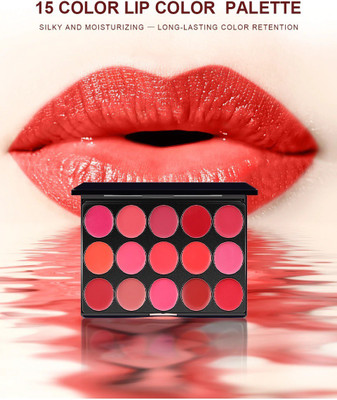 ADJD Best 15 shade Matte Lipstick palette, Multi color, 15 g(MULTI COLOR, 15 g)