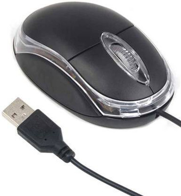 Vacotta High Speed Wired optical Mouse Wired Ambidextrous Optical Mouse(USB 2.0, Black)