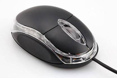 Vacotta VC-10D USB Wired Optical Mouse For Desktop Laptop Computer Wired Ambidextrous Optical Mouse(USB 2.0, Black)