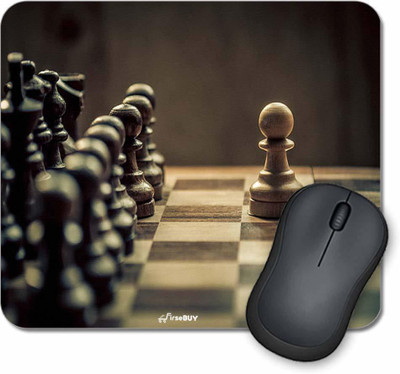 FirseBUY Amazing Chess Game Printed Non-Slip Skid Resistant Surface Rubber Mouse Pad Mousepad(Multicolor)