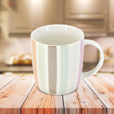 Kookee Stripes 4 Ceramic Coffee Mug(325 ml)
