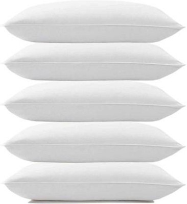DONDA Microfibre Solid Sleeping Pillow Pack of 5(White)