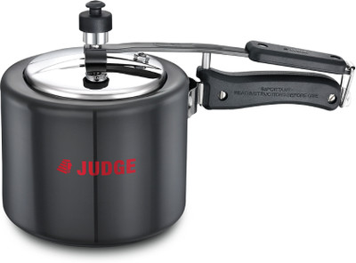 Judge by TTK Prestige Vista Induction Base Pressure Cooker Inner-Lid 3 L Inner Lid Induction Bottom Pressure Cooker(Hard Anodized)