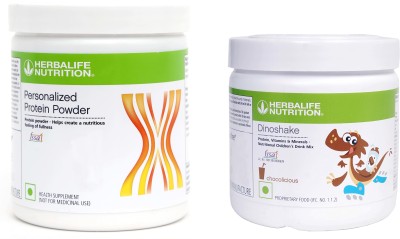 Herbalife Nutrition Protein Powder 200G With Dinoshake Kids Drink Mix - Chocolate Flavor Protein Shake(400 g, Chocolate)