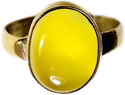 PRIYANSHU NAVRATN Stone Agate Gold Plated Ring