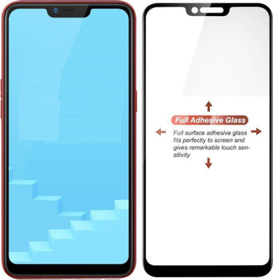 MAHTO Edge To Edge Tempered Glass for OPPO A5, Oppo A3s, Realme 2, Realme C1, Realme C1(Pack of 1)