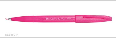 PENTEL SES15C Fine & Flexible Brush Tip Nib Sketch Pens  with Washable Ink(Set of 2, Pink)