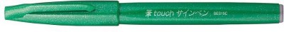 PENTEL SES15C Fine & Flexible Brush Tip Nib Sketch Pens  with Washable Ink(Set of 2, Green)