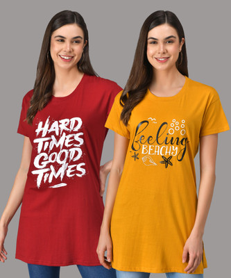 Christy World Women Nightshirts(Multicolor)