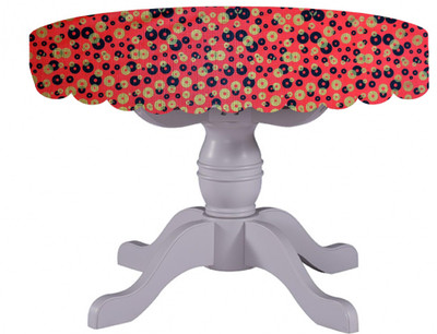 Auf Polka 4 Seater Table Cover(Multicolor, PVC)