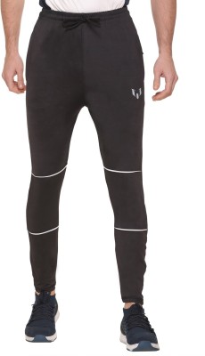 Mount Pearl Solid Men Black, White Track Pants