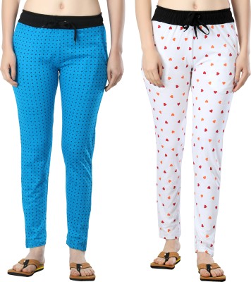 FASHA Printed Women Multicolor Track Pants