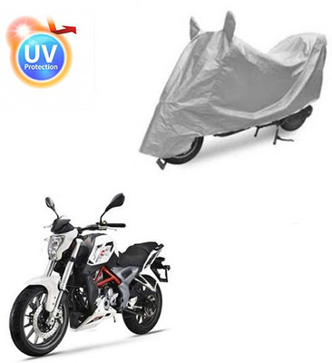 saanvi Two Wheeler Cover for DSK Benelli(TNT 25, Silver)