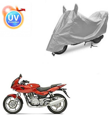 Atulit enterprises Two Wheeler Cover for Bajaj(Pulsar 220 DTS-i, Silver)