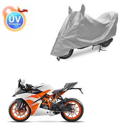 Feel heaven Two Wheeler Cover for KTM(Duke 200, Silver)