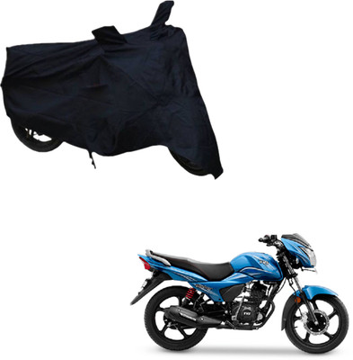 THE REAL ARV Two Wheeler Cover for TVS(Victor New, Black)