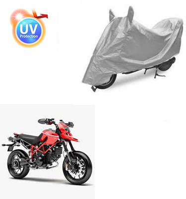 Atulit enterprises Two Wheeler Cover for Ducati(Hypermotard, Silver)