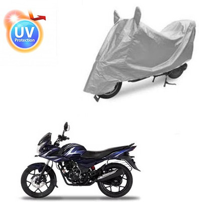 Atulit enterprises Two Wheeler Cover for Bajaj(Discover 150 f, Silver)