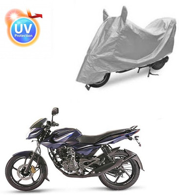 Atulit enterprises Two Wheeler Cover for Bajaj(Pulsar 135 LS DTS-i, Silver)